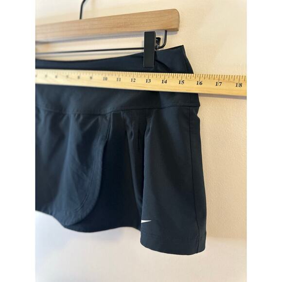 Nike Womens Dri-Fit Black Tennis Golf Pickleball Skort 7" Faux Wrap Size Medium - Picture 5 of 9